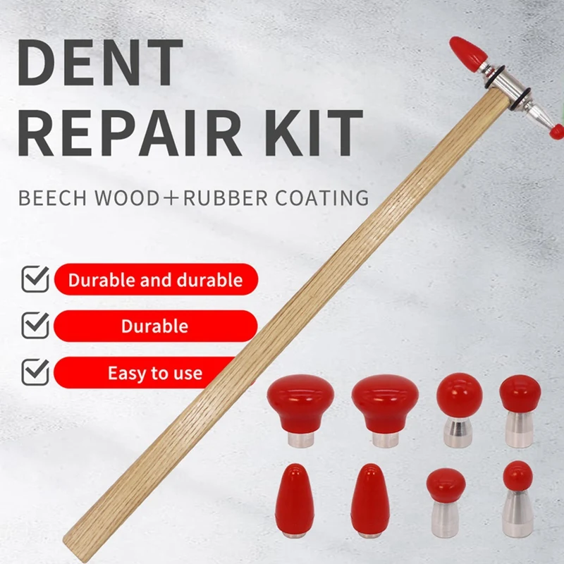 Super Sale 1 Set Car Body Dent Repair Hammer with 8 Interchangeable Heads