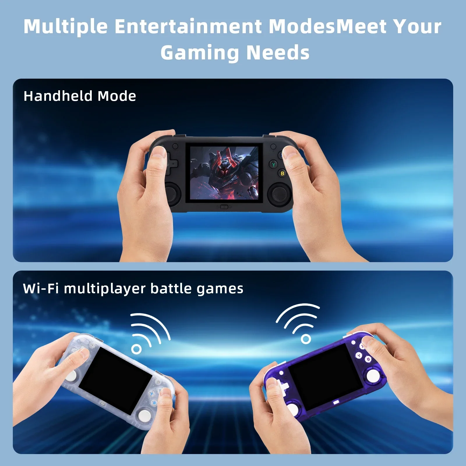 AMPOWN Mini Zero 28 وحدة تحكم ألعاب فيديو محمولة 2.8 بوصة IPS شاشة A133P معالج أندرويد OS 2.4GWIFI MAGICX ZERO28 Player الهدايا