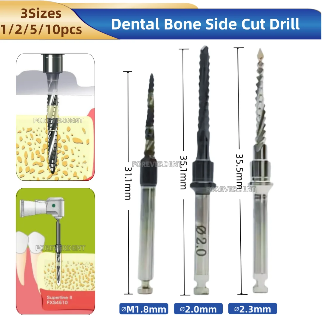

Dental Cross Cutter Bone Side Cut Drill Implant Lindermann Graft Bit Dentist Clinic Lab Material Oss Planting Tool Pre Drilling