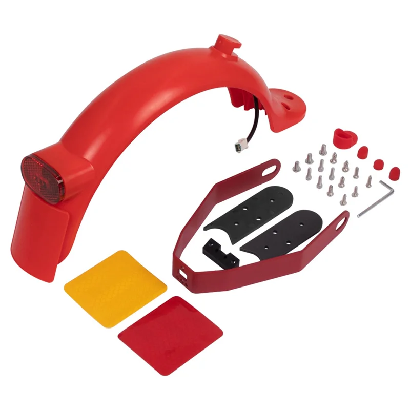 

Dropship-Rear Mudguard Brake Taillight Fender With Reinforced Holder For Xiaomi M365 1S Pro2 Electric Scooter Replacement Spare