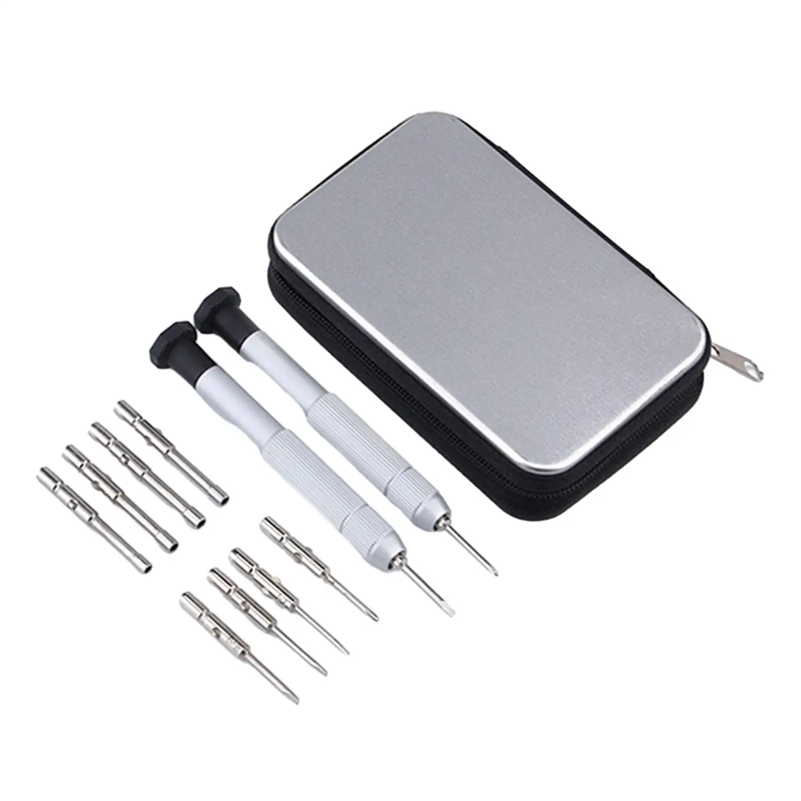 Eyeglass Screwdriver Tool Kits Precision Easy to Carry with Zipper Pouch for Small Digital Toys Glasses Watch Electronics Clock