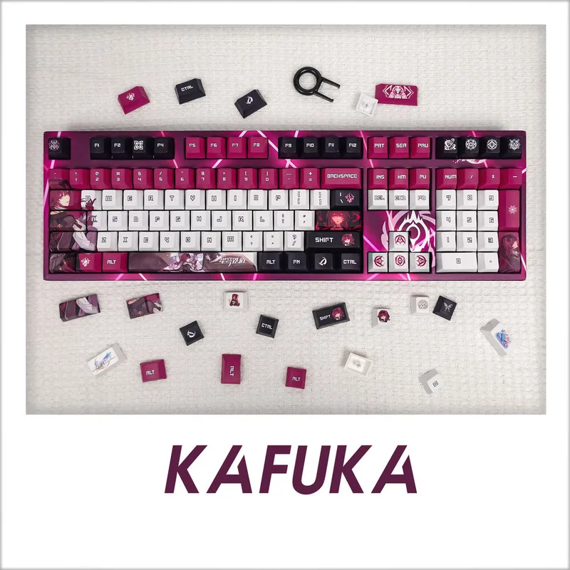 Honkai: Star Rail Kafka Mechanical Keyboard Caps Pbt Anime Games Companion Peripheral Games Keyboard Caps Festival Gift