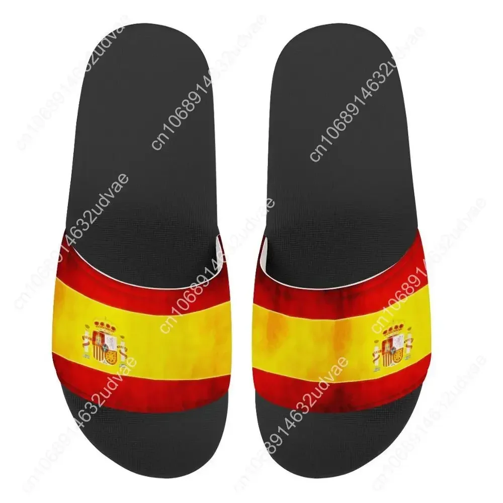 Plattform Männer Frauen Custom Design Hausschuhe Spanien Flagge drucken Sommer Mode Rutsch sandalen Outdoor rutsch feste Strands chuhe Flip Flops