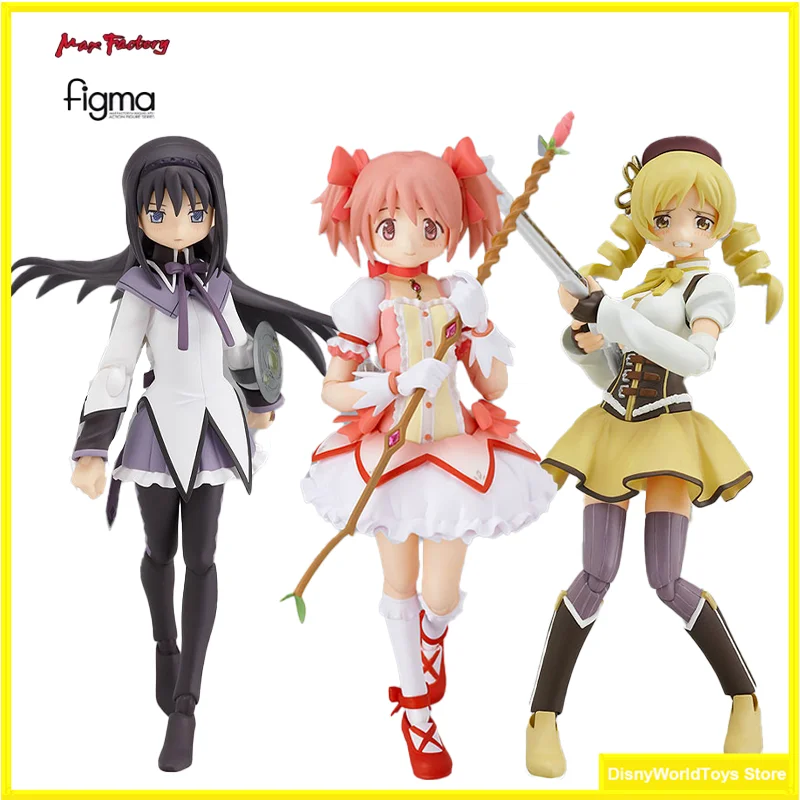 100% оригинал Figma 110 Madoka Kaname 118 Mami Tomoe 115, Homura Akemi, в наличии, коллекция аниме, фигурки, модель игрушки