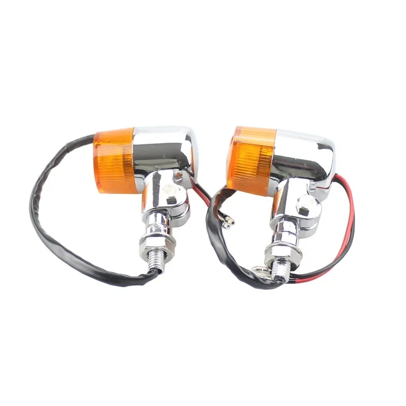 Universal Turn Signal Lights Indicators Lamp Motorcycle Cruiser Chopper Cafe Racer Old School Bobber Touring Street Bike