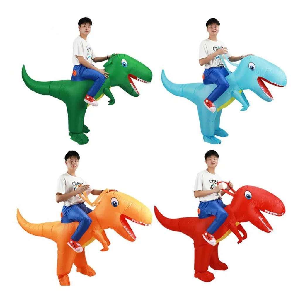 

Parent-child Game Prop Wear Riding Dinosaur Inflatable Suit Cartoon Mascot Costume Children's Day Performance Clothing Prop