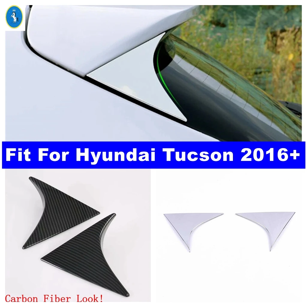 

Car Door Rear View Window Spoiler Cover Trim Triangle Insert Garnish Bezel Decor Panel Cover Trim For Hyundai Tucson 2016 - 2020