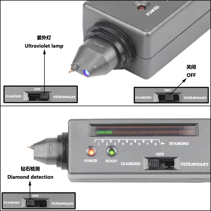 New Type Of Handheld Diamond Tester Moissanite Tester True And False Diamond Tester High Efficiency High Precision