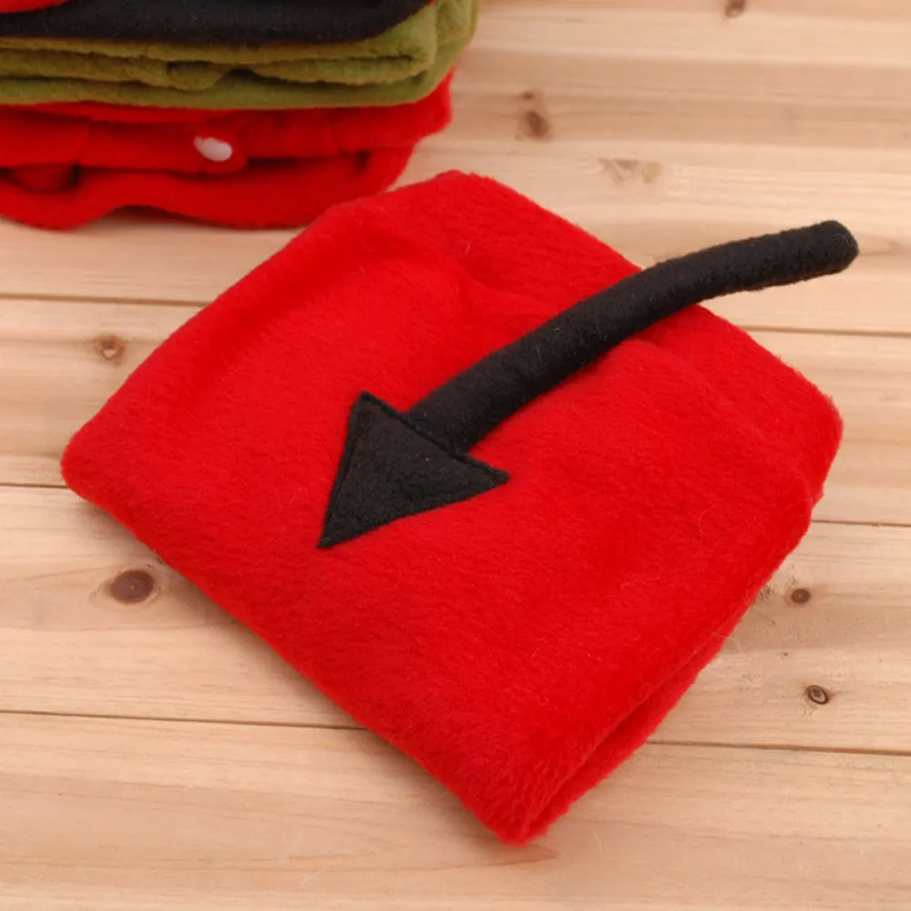 1Pcs Halloween Pet Clothes Devil Theme Easy Put on Dog Costume Warm Winter Clothes Attractive Pet Supplies Dog Costume