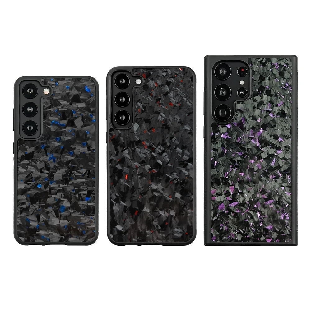 Anti-slip Case Cover Real Forged Carbon Fiber Phone Case for Samsung Galaxy S22 S23 S24 S25 S26 Ultra S25 S26 Plus Cover