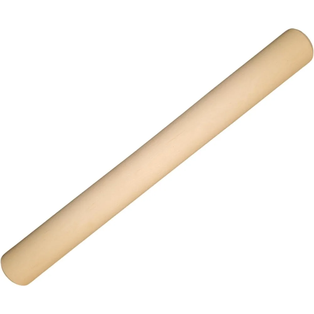 

Maple Wood Rolling Pin Set, 2-Inch x 18.5-Inch, Ideal for Baking Pizza Dough, Pastry, and Cookies