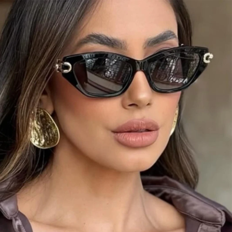 

Высококачественные солнцезащитные очки «кошачий глаз», дизайнерские роскошные новые винтажные квадратные солнцезащитные очки для женщин, модные летние женские очки