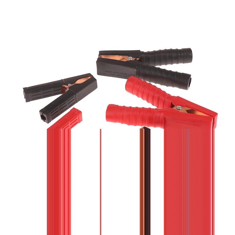 

Robust 100-300A Alligator Electrical Test Clip Pair with Plastic Handle - Insulated Crocodile Battery Clip