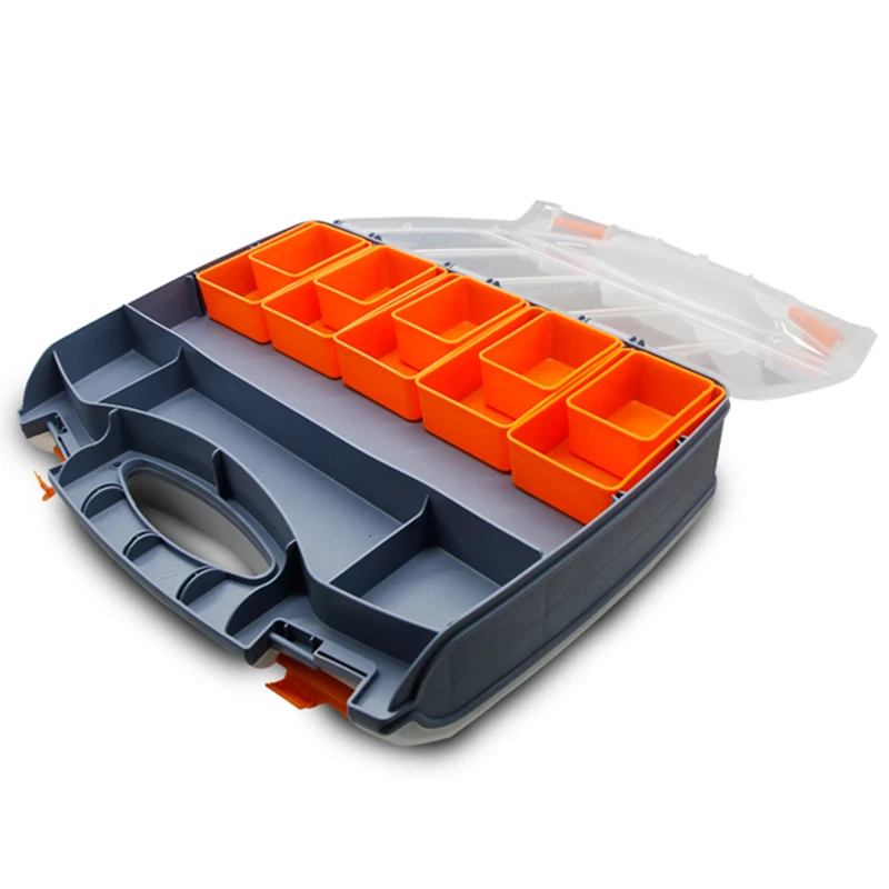 Plastic Portable Parts Box Screw Storage Box Metal Parts Hardware Tool Screwdriver Auto Repair Divided Material Tool Box