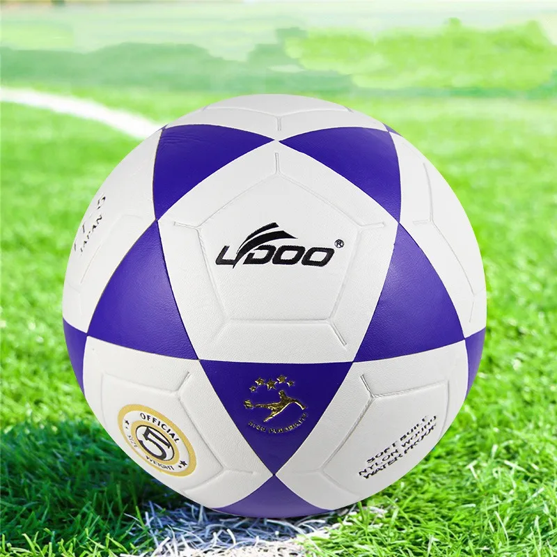 Standard Size 5 Football PVC Adhesive Seamless Wear-resistant Anti-leakage Soccer Ball Indoor Outdoor Adults Training Match Ball