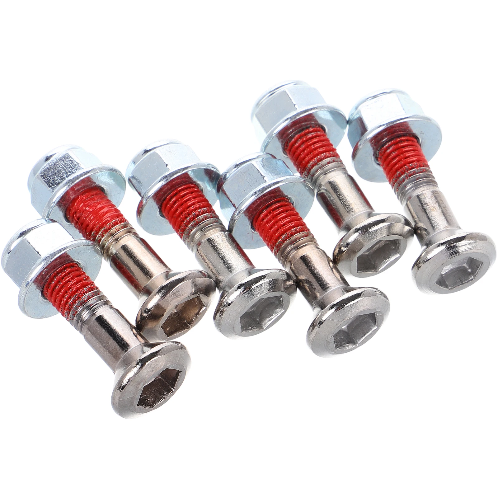 

6 Sets Chain Screw Kit Heavy Duty Sprocket Fasteners Precision Motorcycle Bolt Adhesive Strip Nut Replacement Accessory