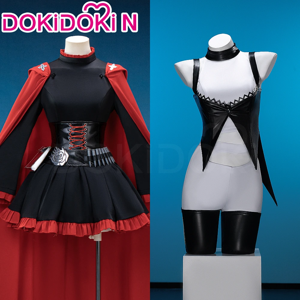بليك بيلاادونا روبي روز أزياء تنكرية أنيمي 【XS-3XL】 DokiDoki-N فستان نسائي وردي كوسبلاي عباءة حمراء للهالوين مقاس كبير #1