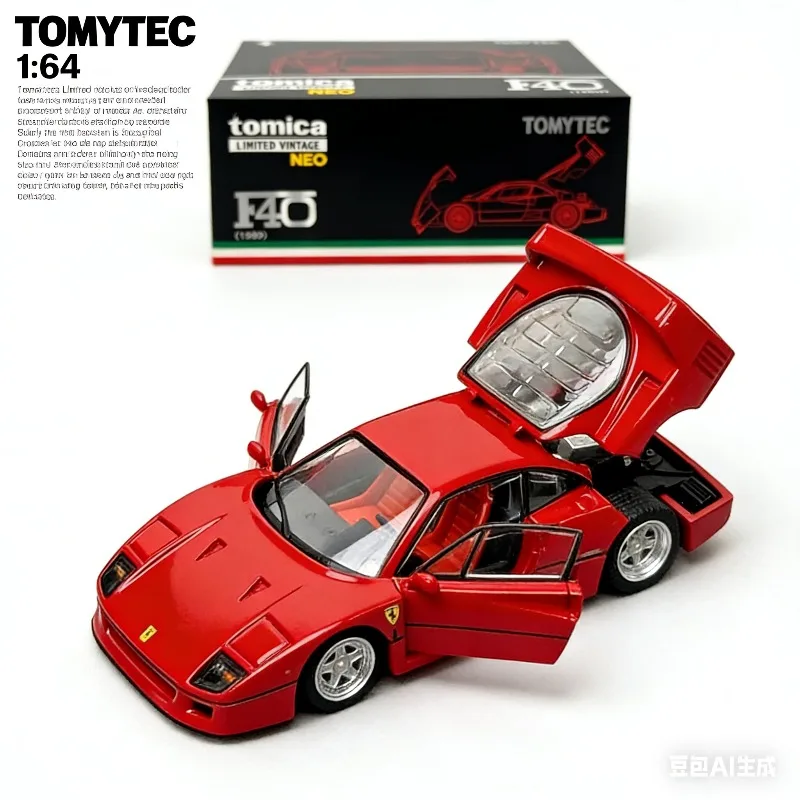 

TAKARA TOMY TOMYTEC F40 512M 1989 Die-cast realistic alloy car model, boys' holiday gift toy, adult collection piece.