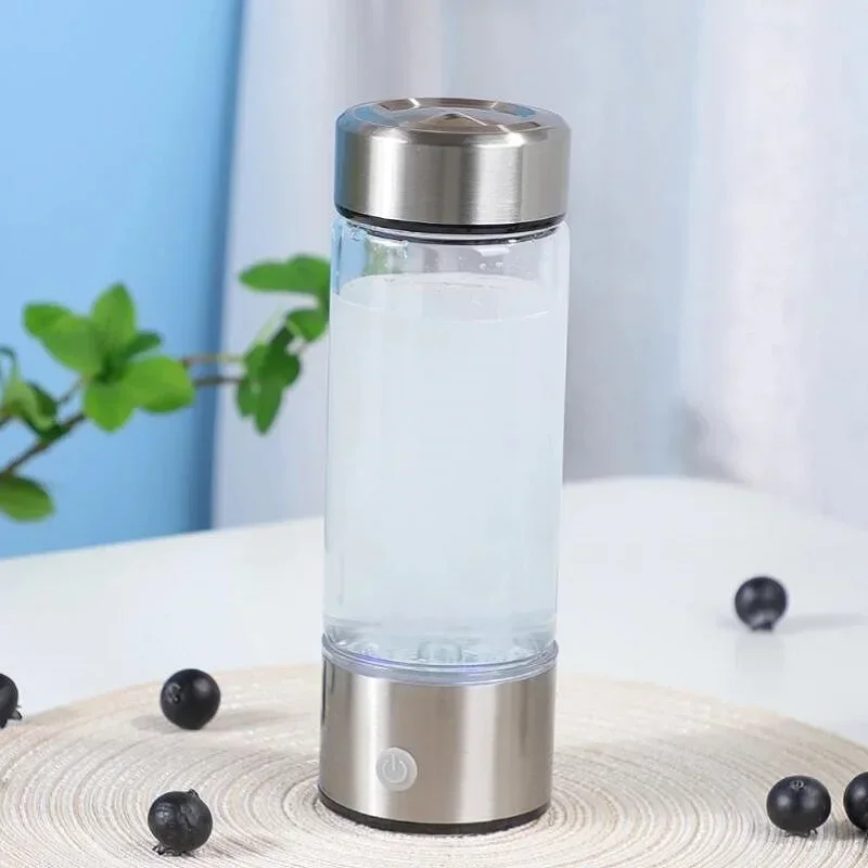 420ml Hydrogen-Rich Water Cup Electric Hydrogen Rich Water Generator Bottle Titanium Quality Filter Portable Antioxidant Lonizer