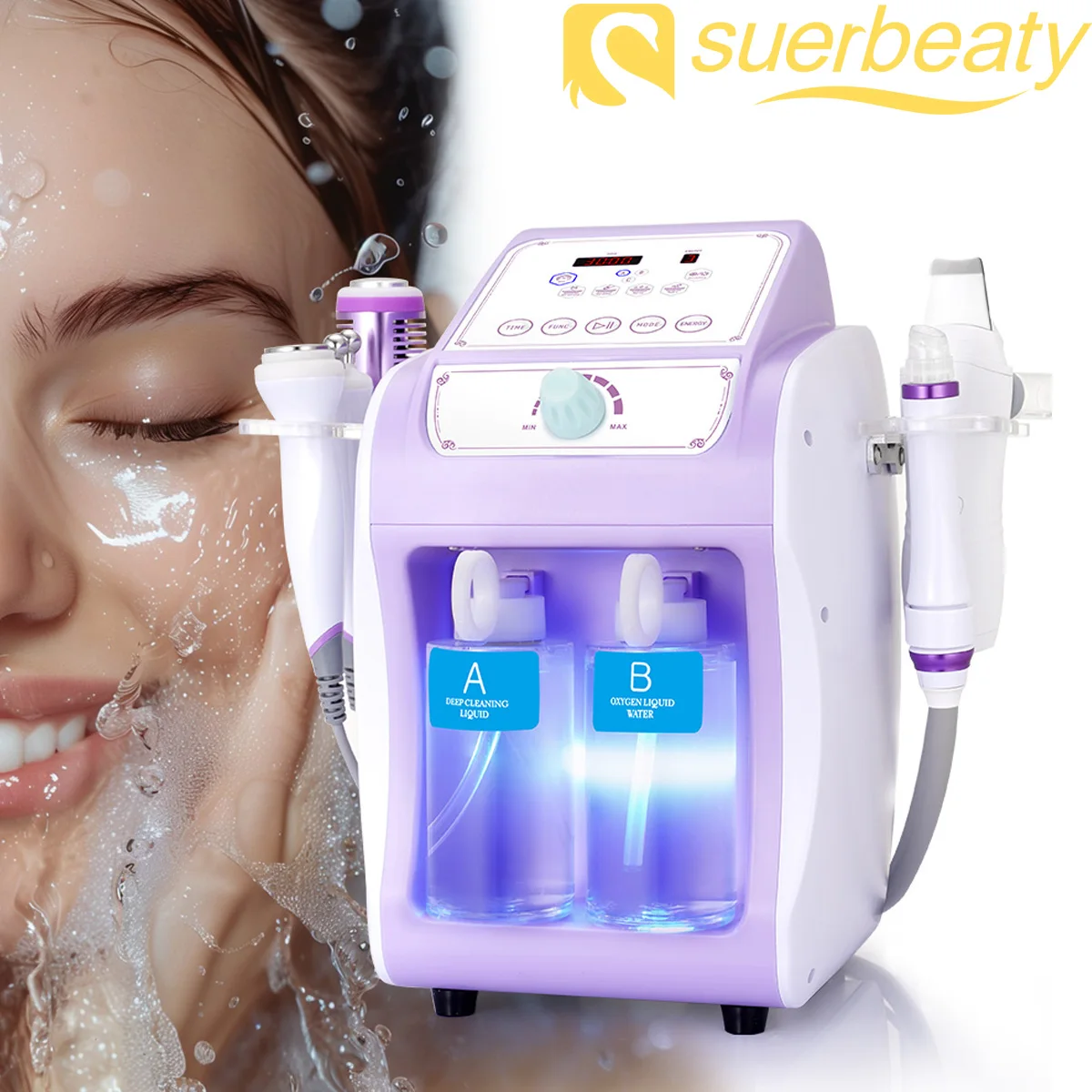 

professional Hydro Dermabrasion Aqua Peeling Ultrasound Facial Care Oxygen Injection Skin Rejuvenation Whiting Beauty Machine