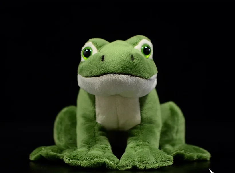 16cm Funny Cute Green Frog Plush Toy Soft StuffedAnial  Frog   Cartoon Animal Doll For Gift