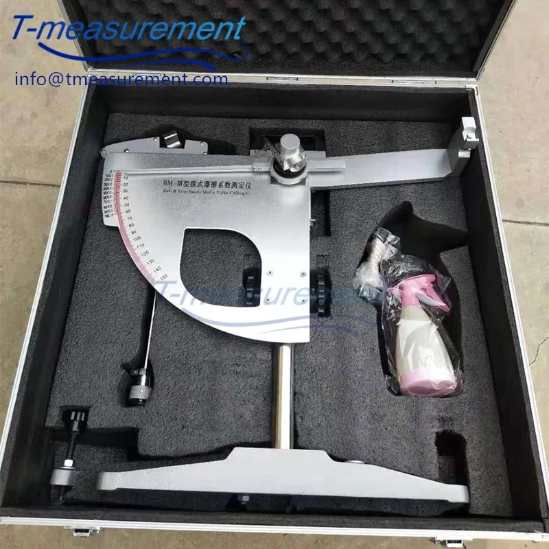 Medidor de coeficiente de fricção de pavimento tlf BM-III/coeficiente de medidor de fricção/teste de coeficiente de fricção de pêndulo de resistência antiderrapante