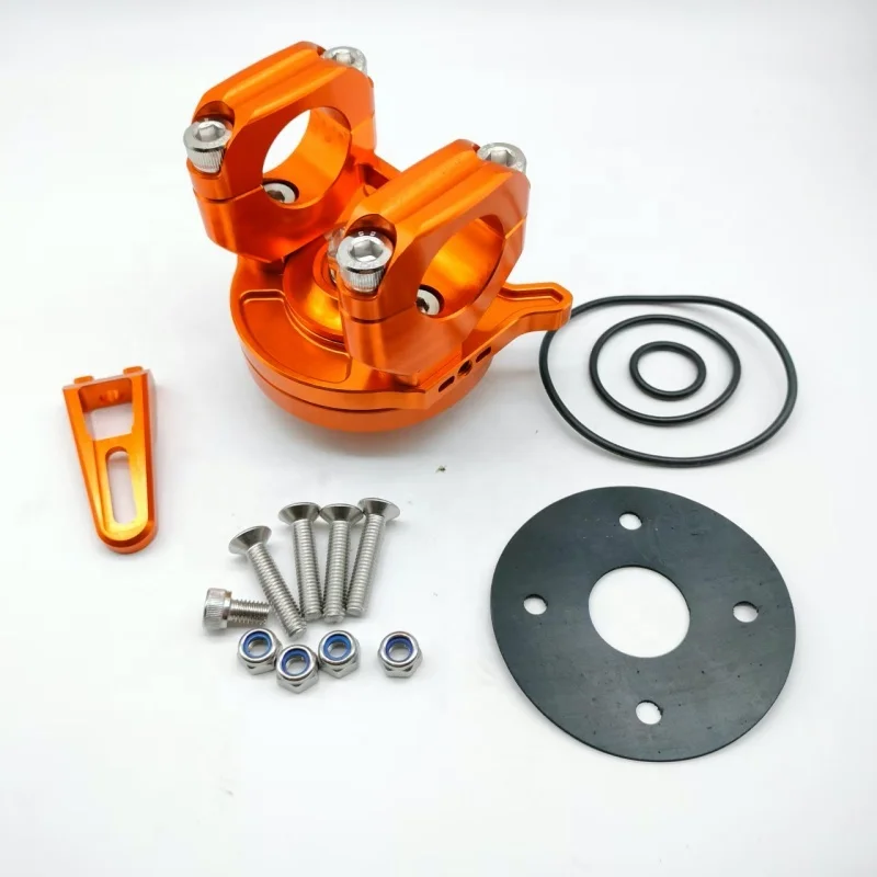 Orange Heavy Duty Marine Steering System for Jet Ski-Durable Aluminum Alloy CNC Machined High Quality OEM Available
