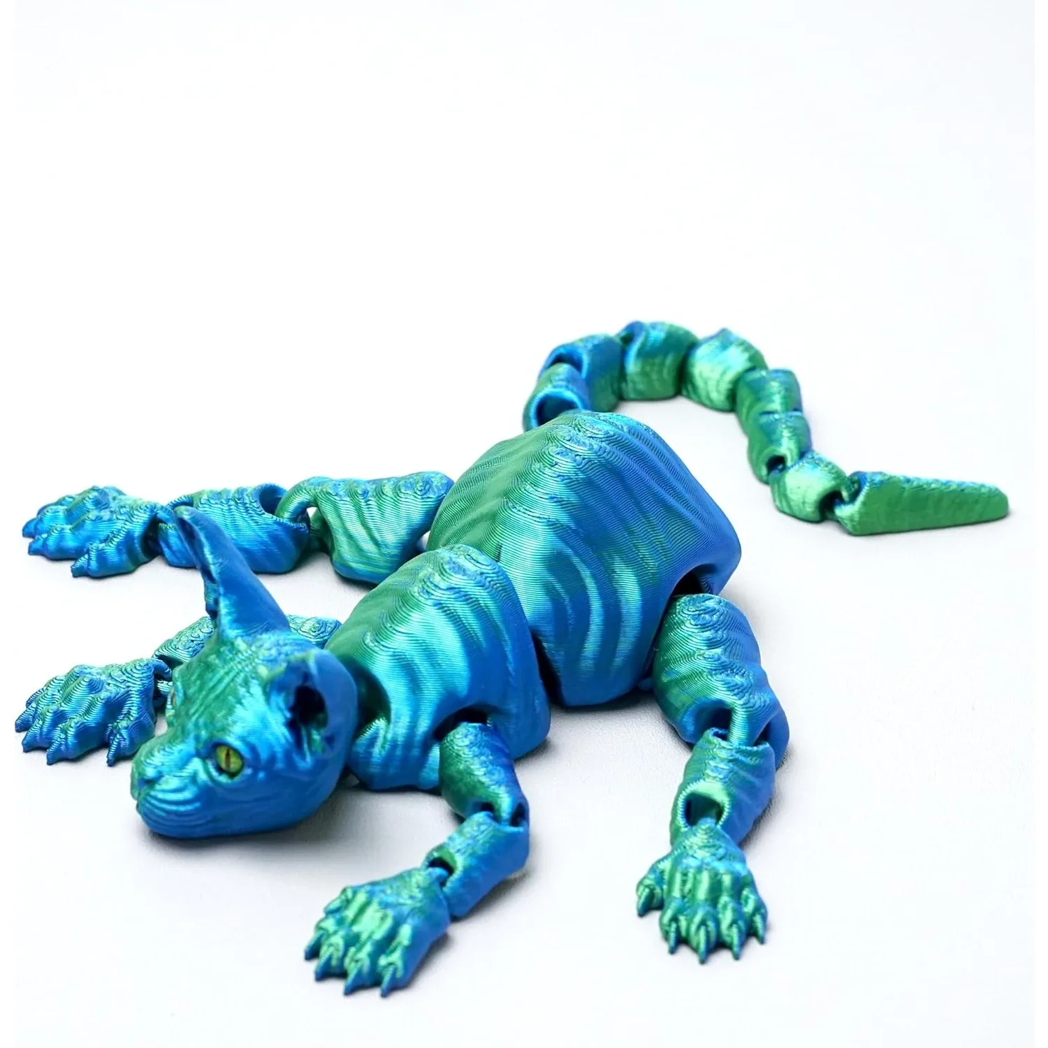 3D Printed Bald Cat Model Flexible Realistic Articulated Animal Fidget Mystery Figurines Gifts