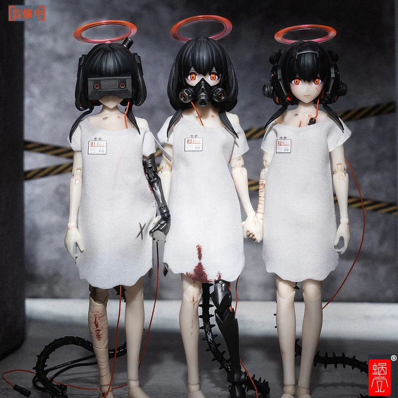 

1/12scale Snail Shell Studio Three Wise Monkeys See No Hear No Speak No Evil Pre-Painted Articulated Figure Collection Model