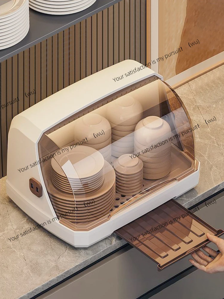 

Tableware storage box with lid with drain storage cupboard