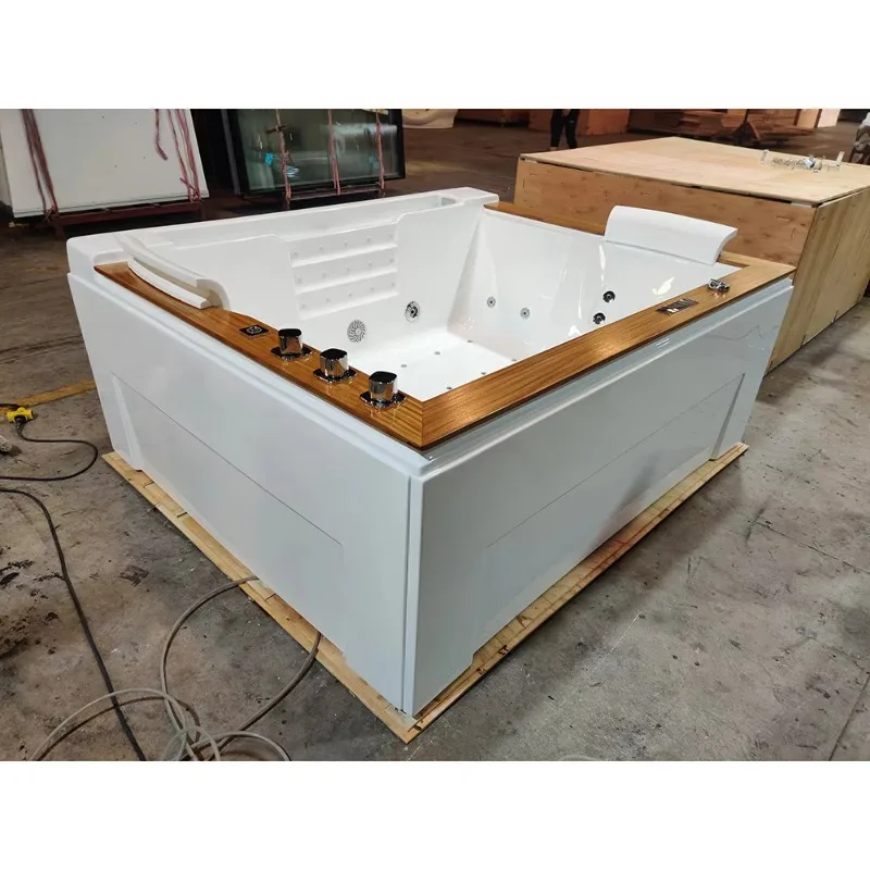 High-end Hot Spring Whirlpool Big Size Rectangle Indoor Spa Computer System Hot Tub for 2 People Hot Bathtub