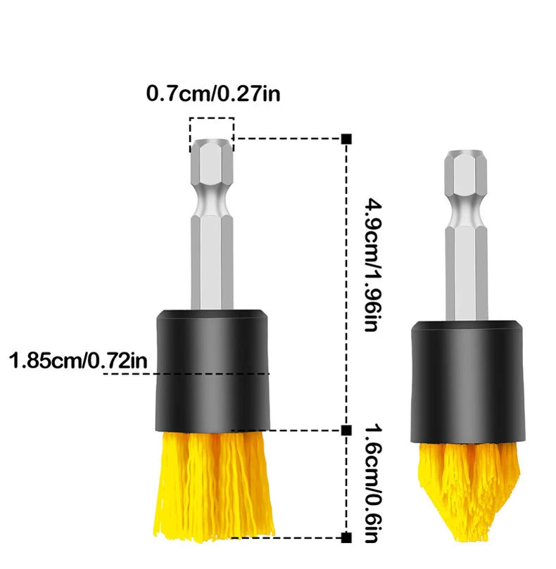 11pcs Electric Drill Brush Head Cleaning Household Universal Tapered Tools Floor Tile Polishing Kitchen Bathroom Car Wash Set