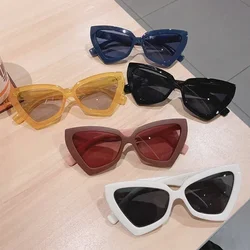 Fashion Cat Eye Sunglass Trendy Female Eyewear Luxury Irregular Frame Popular Women Travelling Sun Glasses Ultraviolet-proof