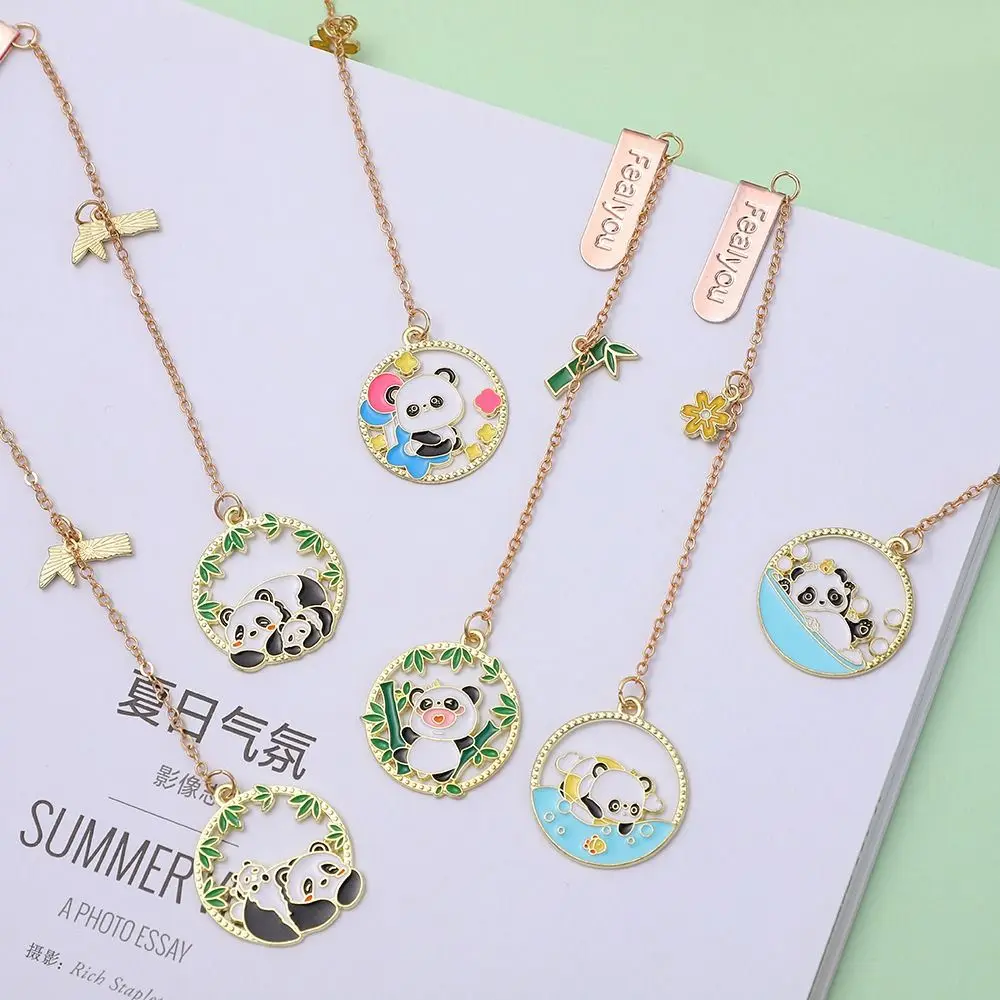 Perlengkapan kantor sekolah alat tulis siswa tanda paginasi logam klip buku Retro liontin rumbai pembatas buku gaya Tiongkok