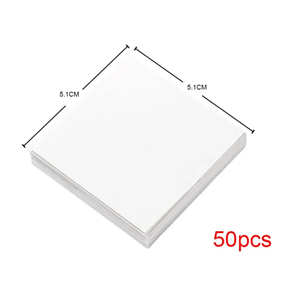 KANIU 50PCS Paletas de Papel Desechables para Mezclar Color de Uñas Tabla de Pruebas para Igualar Colores Herramienta 6