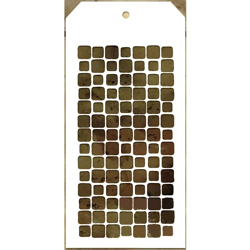 New Square Pattern Label Tag Plastic Stencil for Scrapbooking Greeting Card Making Background No Metal Cutting Dies 2024 New Square Pattern Label Tag Plastic Stencil for Scrapbooking Greeting Card Making Background No Metal Cutting Dies 2024