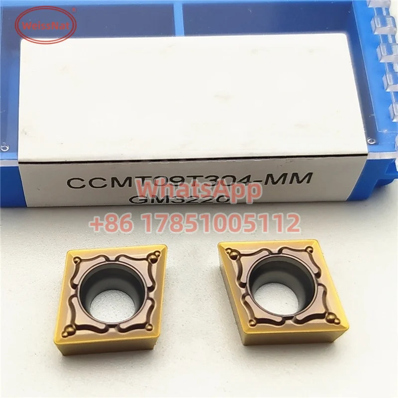Imagem -03 - Inserções Ccmt para Inserção de Carboneto Ccmt060204 Ccmt060208 Ccmt09t302 Ccmt09t304 Ccmt120408 Gp1225 Gm1125 Gk1115 Gm3220 Gm3225 Gp91tf