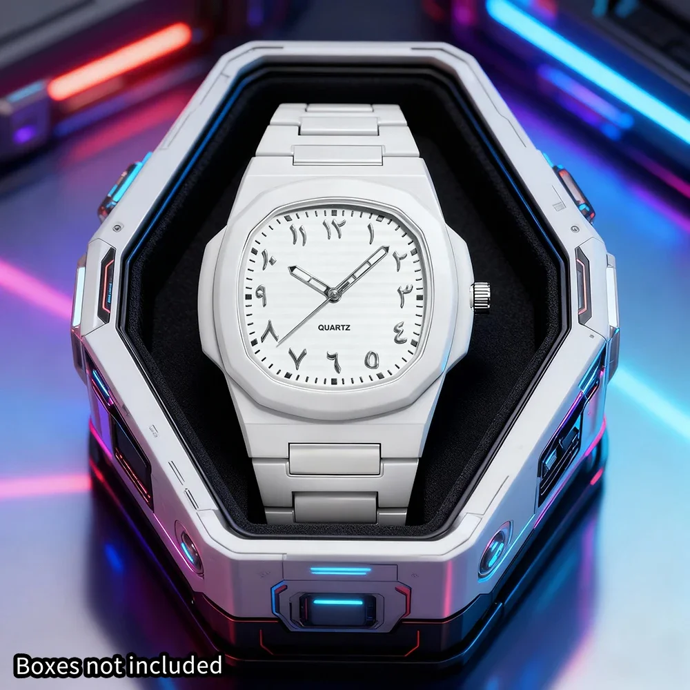 1pc new men's quartz watch, the style is youthful and sporty, perfect for holiday gifts and daily wear.
