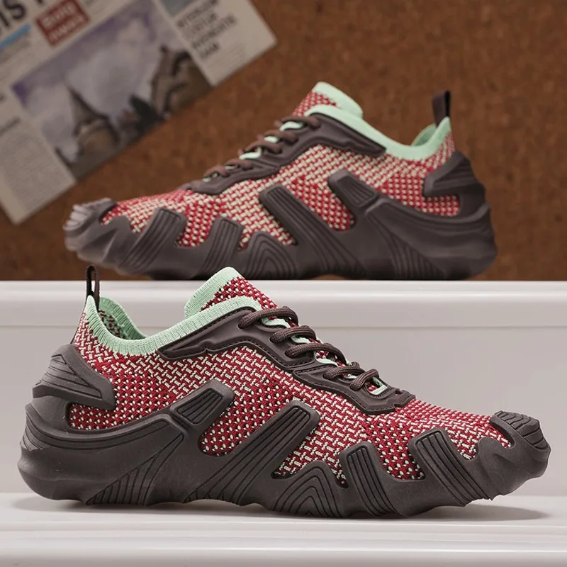 

Новая весенняя мужская обувь, повседневная обувь-носки, дышащая спортивная обувь на плоской подошве для скейтборда, летние молодежные лоферы без шнуровки