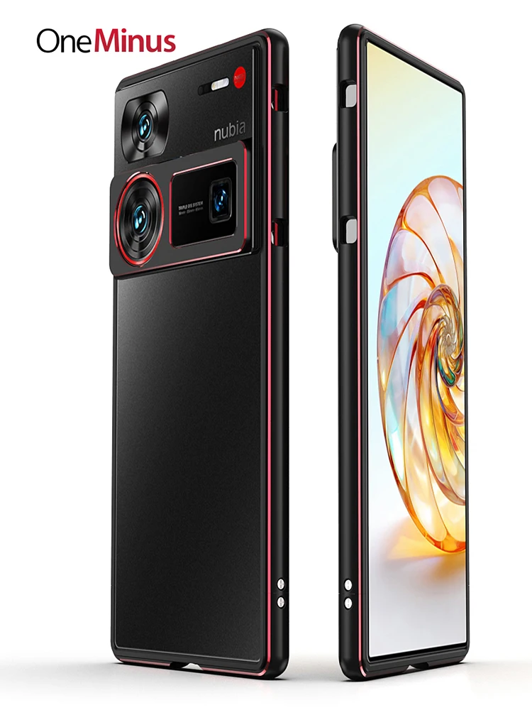 Lightweight Metal Alloy Bumper For ZTE Nubia Z60 Ultra Frame Anti-Scratch Funda Heat Dissipation Slim Case+Camera Lens Protector