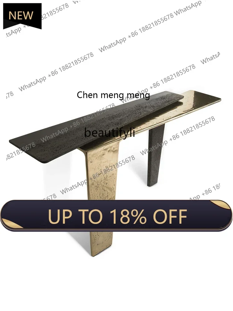 

P178 Solid Wood Console Tables Entrance Foyer Curio Cabinet New Chinese Style a Long Narrow Table Side View Sets
