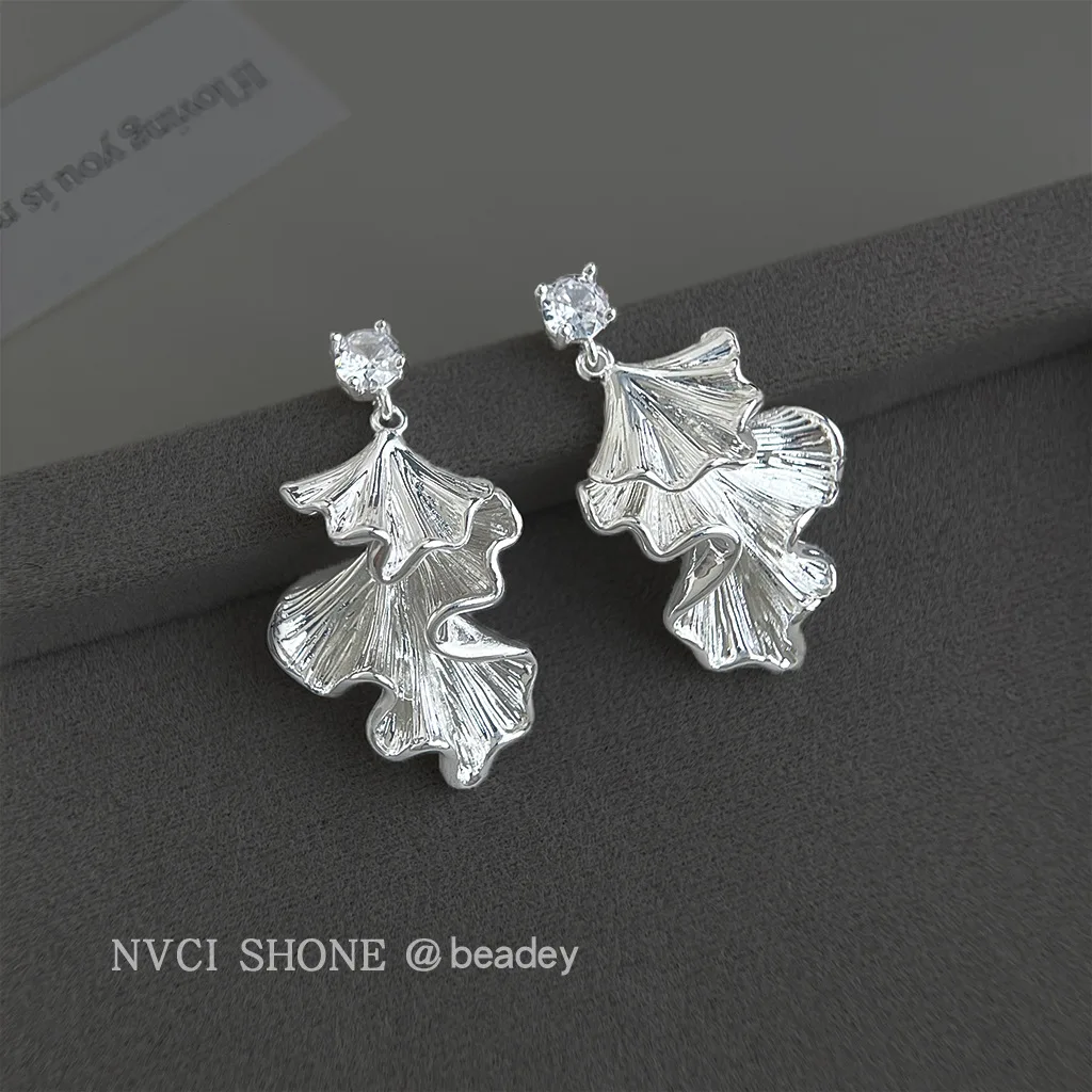 

Серьги-кисточки Cciris с французскими листьями гинкго, гипоаллергенные, минималистичные, оптовая продажа, изящные эффектные украшения для женщин