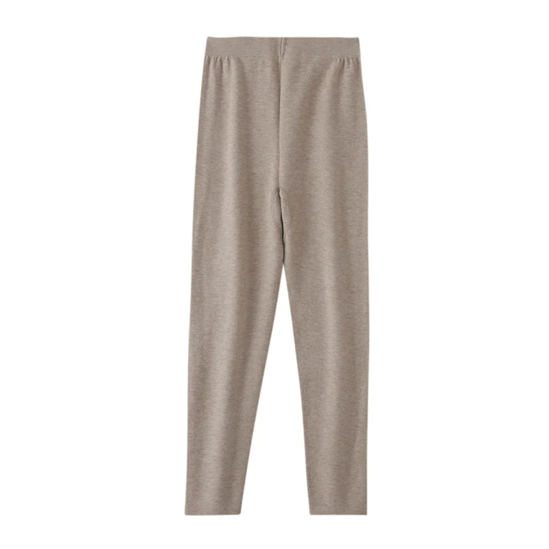 DjzDsm Hot selling new women's wool leggings slim fit and warm autumn and winter knitted women's long Australian wool leggings