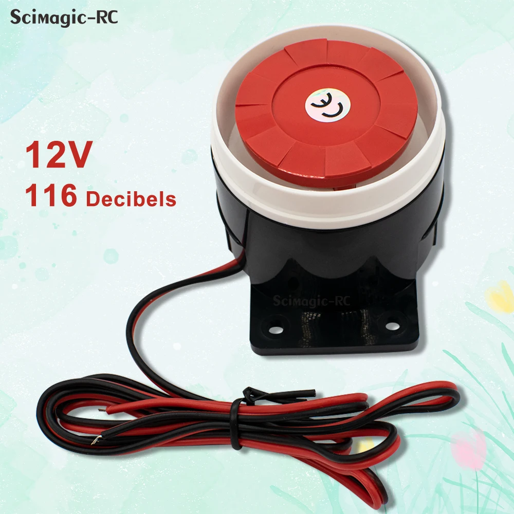 New 120db High-decibel Alarm Horn DC 6-12V Mini Alarm Siren Audio Anti-theft Buzzer Security Piezo Buzzer