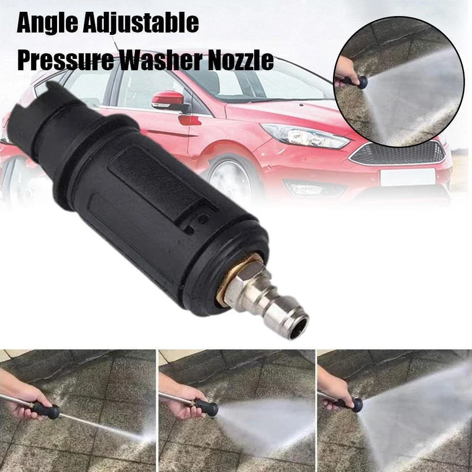 Car Washing 3000 PSI Angle Adjustable High Pressure Washer Nozzle Sprayer With 1/4