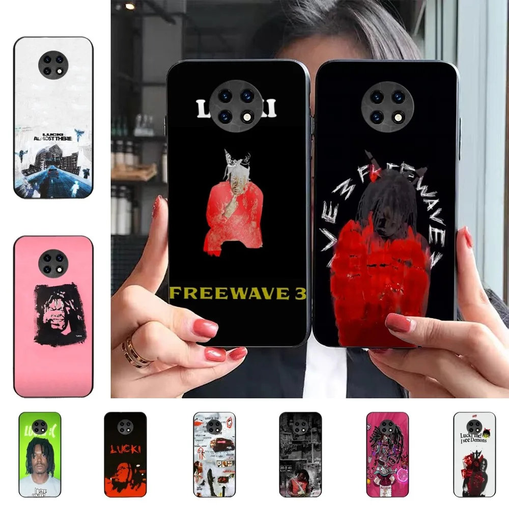 L-Lucki Rapper WAKE UP LUCKI Phone Case For Redmi 5 6 7 8 9 10 plus pro 6 7 8 9 A GO K20 K30 K40 pro plus F3 Fundas