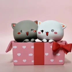 Hot Sale Mitao Cat Kawaii Season 2 Anime Figure Cute Cartoon Model Doll Collection Room Decoration Kids  Birthday Gift Ornaments