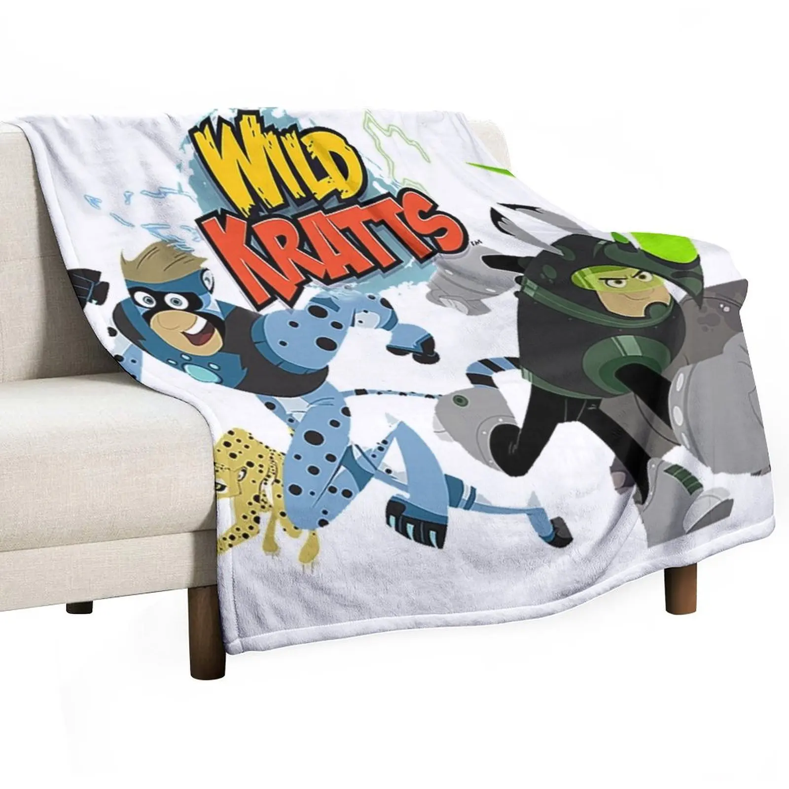 

Wild Kratts Throw Blanket Luxurious Soft Fuzzy Blanket for Sofa Bed