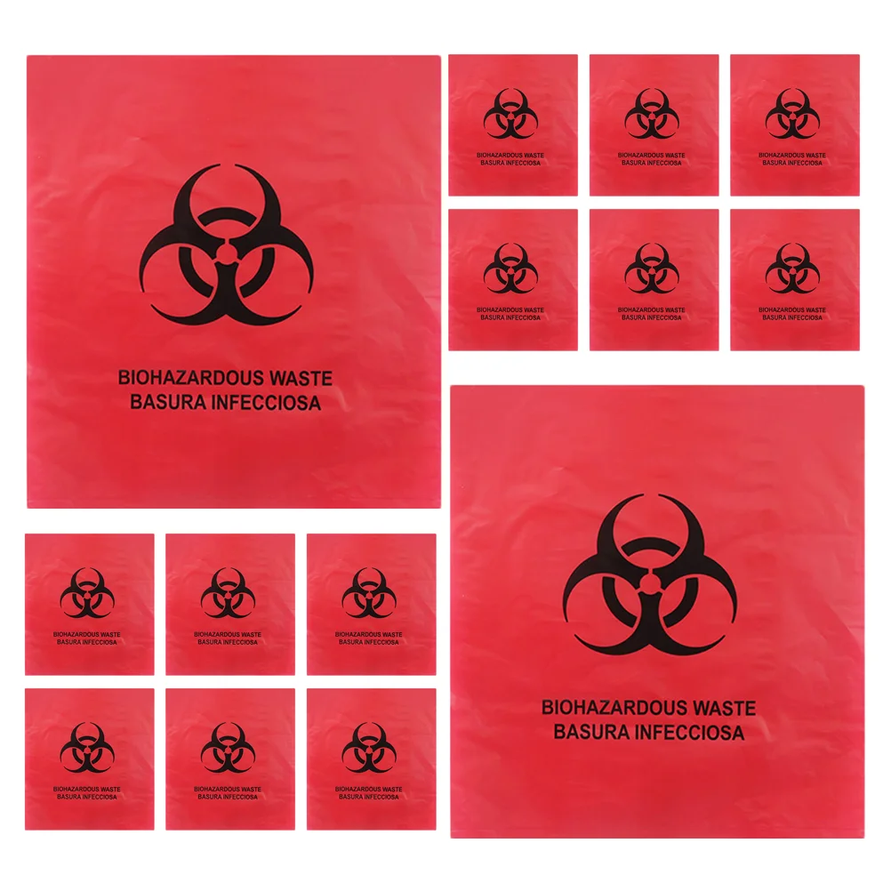 

20 Pcs Medical Waste Bag Labs Can Liners Trash Rubbish Bags Clinic Hazardous Hdpe Infectious Storage Garbage
