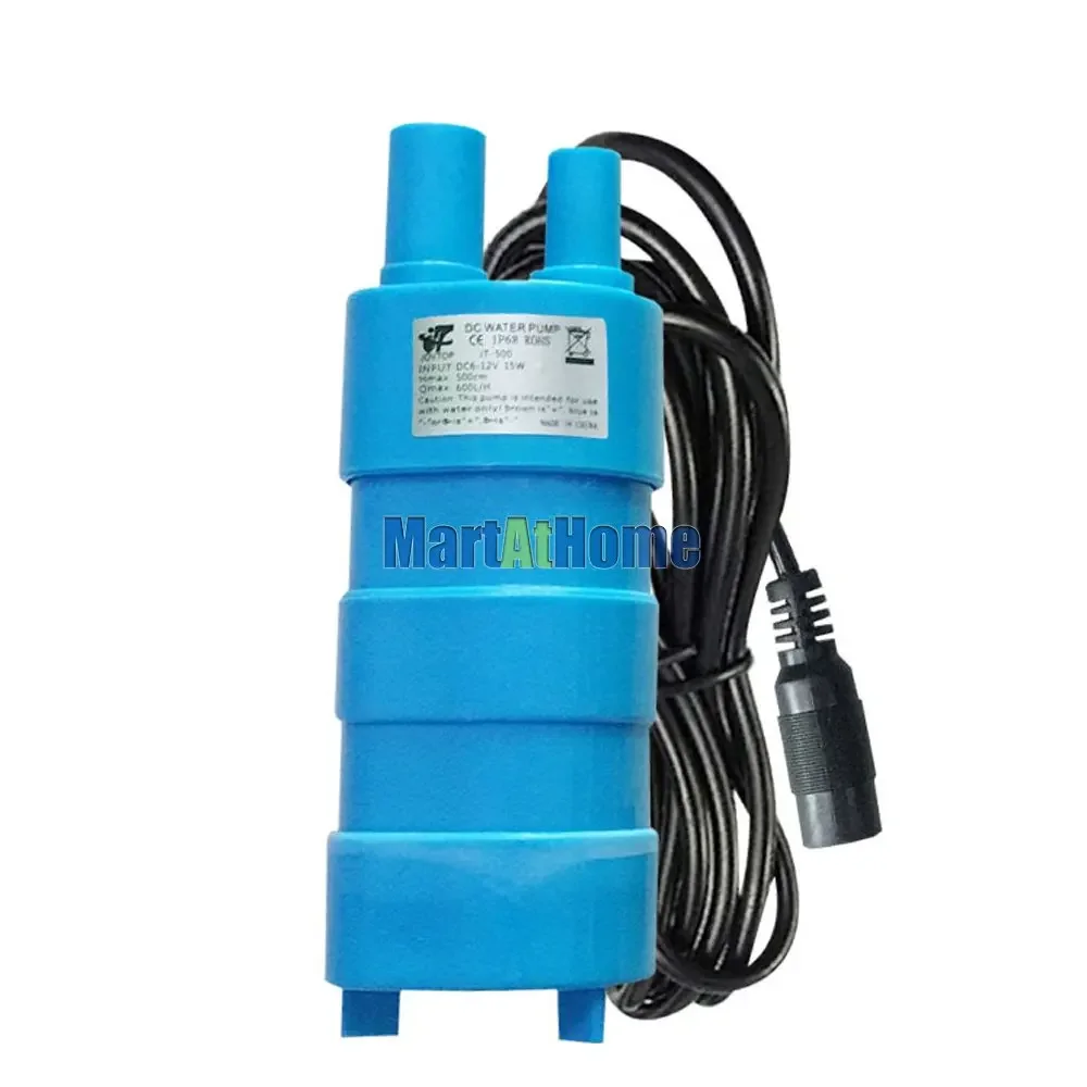 ARGEDO DC 12V 24V Micro Submersible Water Pump Brushless Magnetic Submersible 5M 600L/H For Garden Fish Pond